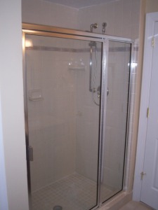 Bathroom with full shower